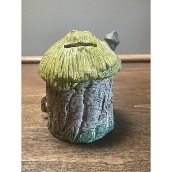 Vintage Enesco Bank Squirrel Tree House Mortgaged Home-Nature - Picture 6 of 9